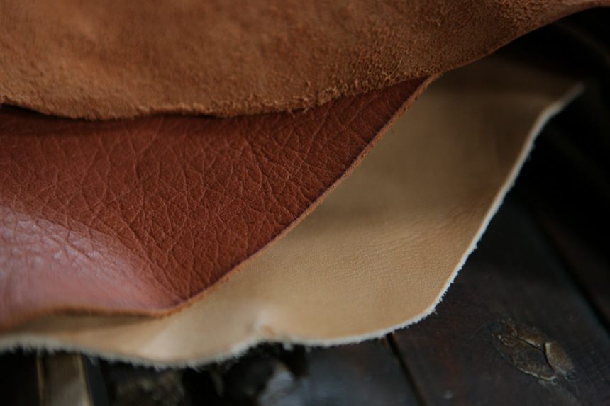 The colors of veg-tan leather over time