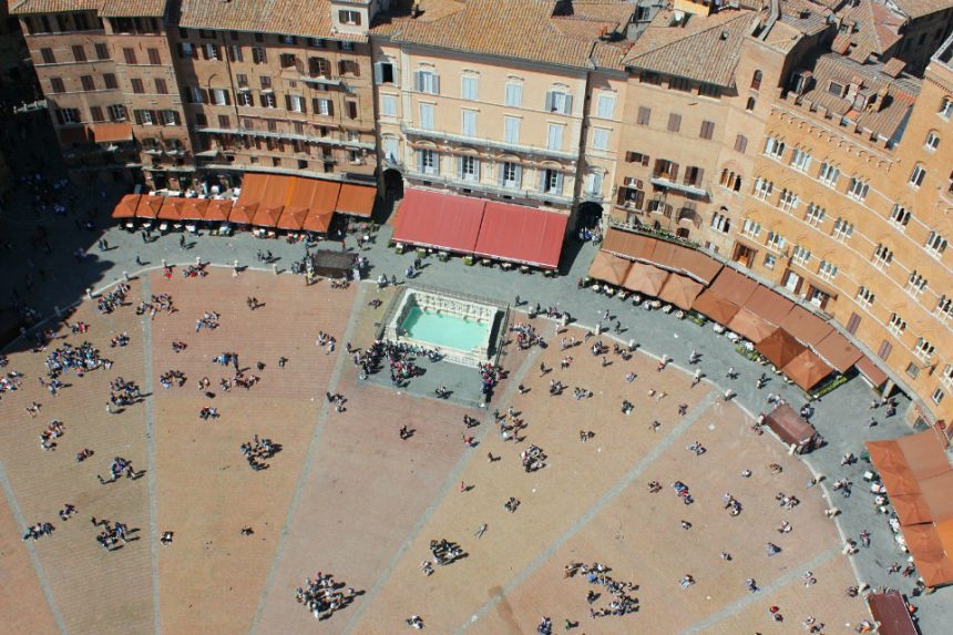 The historical centre of Siena and the engraved stones
